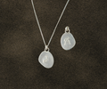 Pebble Initial Charm Necklace