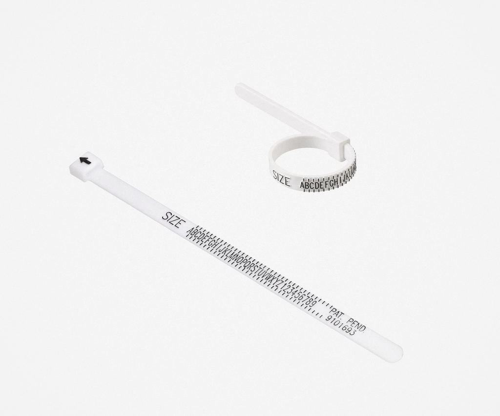 Adjustable Ring Sizer and Record Card